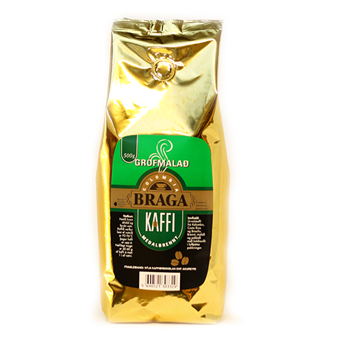 Braga Colombia 500gr grófmalað
Vörunúmer: KBR-12220  
Úrvalskaffi frá Colombíu með svolitlu af baunum frá Mið-Ameríku og sérvöldum baunum frá Brasilíu
Hressandi fyllt bragðið og ferskur ilmur gerir það að frábærum drykk sem gott er að njóta , klassísk Colombíu blanda sem svíkur engann.
 Kaffið er grófmalað og hentar vel fyrir pressukönnu.
Tré: Arabica
Ræktunarhæð: 1200 -2000 m