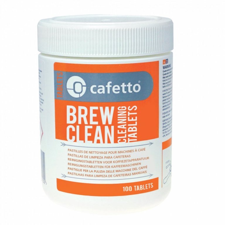 Brew clean - Vistvæn sápa f/filter uppáhellingarvélar 100 töflur 
Vörunúmer: EPG-357 Sáputöflur fyrir hitabrúsa, virkar vel á kaffiolíur.
Leiðbeiningar:
Hellið heitu vatni í vatnstankinn (ekki sjóðandi)
Setjið 1 töflu í trektina fyrir hverja 2l af vatni.
Passið að kaffikannan sé undir trektinni.
Kveikið á vélinni og leyfið henni að hella uppá
Hreinsið trektina vel og vandlega eftir uppáhellinguna (þvottinn)
Látið upplausnina liggja í könnunni í allavega 5 mínútur (gott að láta liggja yfir nótt)
Hreinsið vandlega með heitu vatni.