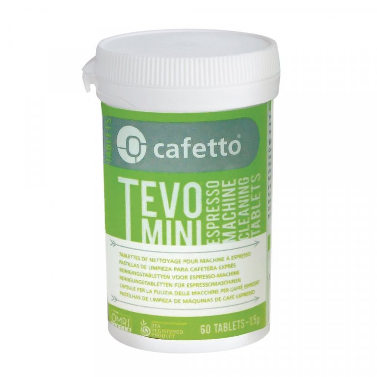 Tevo mini - Vistvæn sápa fyrir sjálfvirkar vélar 60 töflur Vörunúmer: EPG-363
Hreinsi töflur fyrir sjálfvirkar kaffivélar. 
Best er að fylgja leiðbeiningum frá hverjum framleiðanda til að ná sem bestum árangri. 
Gott að hreinsa vélina með þvottatöflu einu sinni í viku.