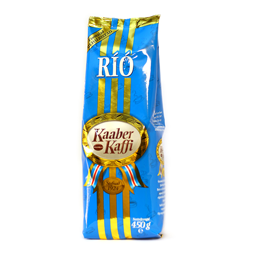 Ríó kaffi 450gr
Vörunúmer: KBR-11400 
Bragðmikið kaffi úr Arabica gæðabaunum frá Suður- og Mið-Ameríku.
Margur Íslendingurinn hefur alist upp við þetta kaffi og fjölmargir halda tryggð við það, 
enda er eftirbragðið bæði gott og hressandi.
Tré: Arabica
Ræktunarhæð: 1200-2000 m.