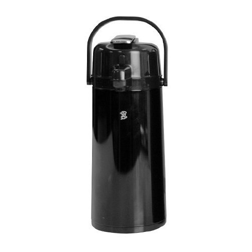 2,2 l svartur brúsi með gler innrabyrði.