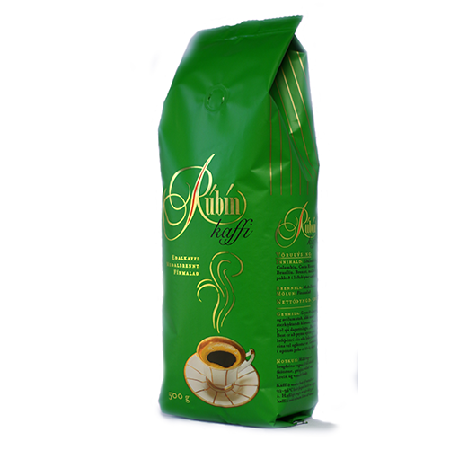 Rúbín kaffi Grænn 500gr
Vörunúmer: KBR-12505  
Milt eðalkaffi valið úr hágæðabaunum frá Colombíu með smá Brasilíu og Mið-Ameríku í bland .
 Þessi blanda er meðalristuð og hefur hún góða fyllingu með sýrni og sætu. 
Colombía er talið vera eitt af bestu ræktunarlöndum í heiminum þar sem kaffið þaðan þykir ávallt gott eitt og sér. 
Tré: Arabica
Ræktunarhæð: 1200 -2000 m