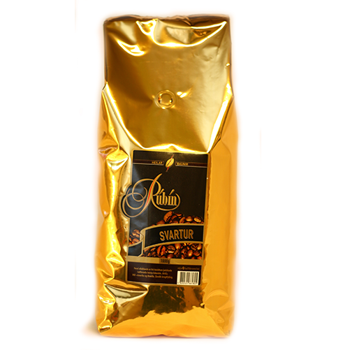 Rúbín Svartur baunir 1 kg
Vörunúmer: KBR-12511 
Eðalkaffi valið úr hágæðabaunum frá Mið- og Suður-Ameríku og Afríku .
 Þessi blanda er ristuð yfir meðallag og er bragðmikil og fyllt. Fyrir þá sem vilja kröftugan kaffibolla.
Tré: Arabica
Ræktunarhæð: 1200 -2000 m.